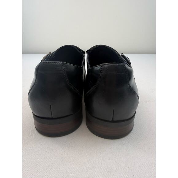 Stacy Adams Black Leather Monk Strap Dress Shoes Mens 11W Office Wedding Formal main image 7